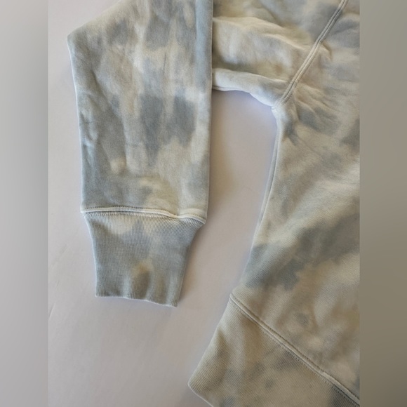 Reformation 3/4 Zip Sweatshirt Track Jacket Sky Blue & White Size S Tornado New - Picture 12 of 15